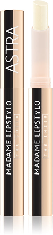 Astra Make-up Madame Lipstylo The Sheer glossy leppestift for voluminøse lepper farge 01 Cliché Couture 2 g