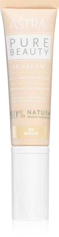 Astra Make-up Pure Beauty Fuktighetsgivende BB Cream farge 03 Medium 30 ml