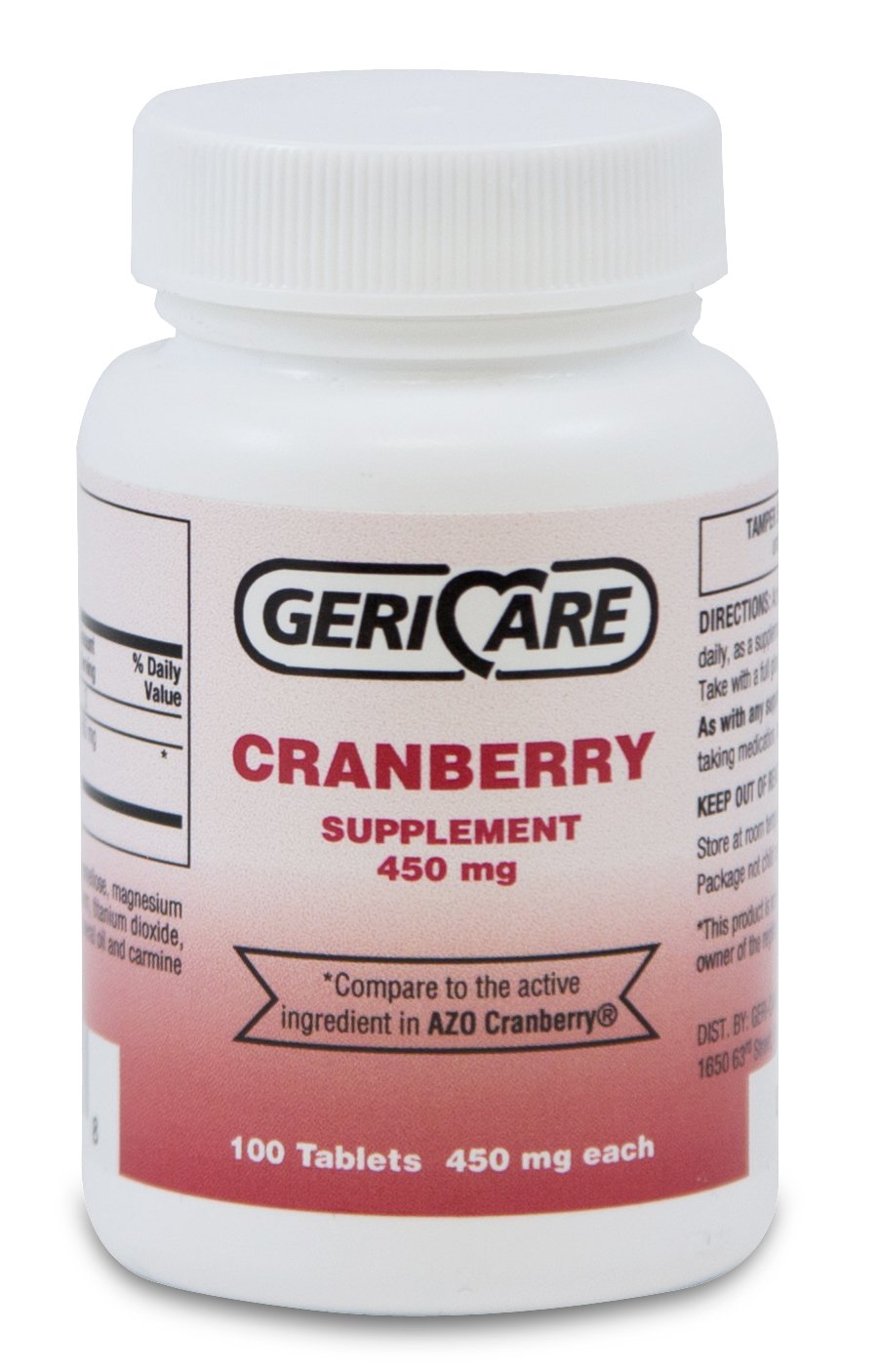 Geri-Care Cranberry Supplement 12 Bottles - Case