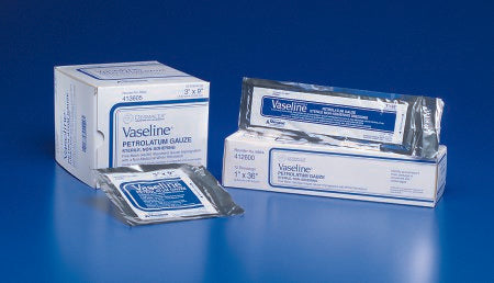 Vaseline Petrolatum Impregnated Gauze Strip, 3" x 9", 12 Each - Box