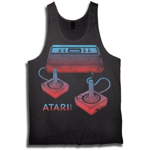 Atari Video Game Console and Joysticks Adult Black Tank Top - S