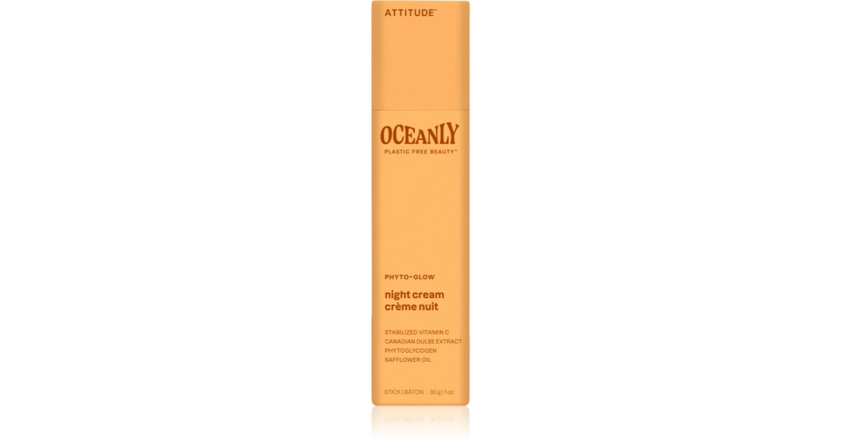 Attitude Oceanly crema de noche iluminadora con vitamina C 30 g