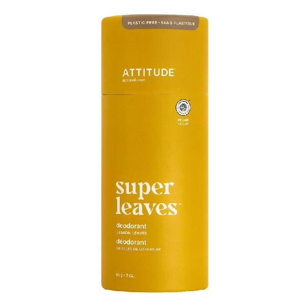 Attitude Deodorante solido naturale Super Leaves - foglie di agrumi 85 g