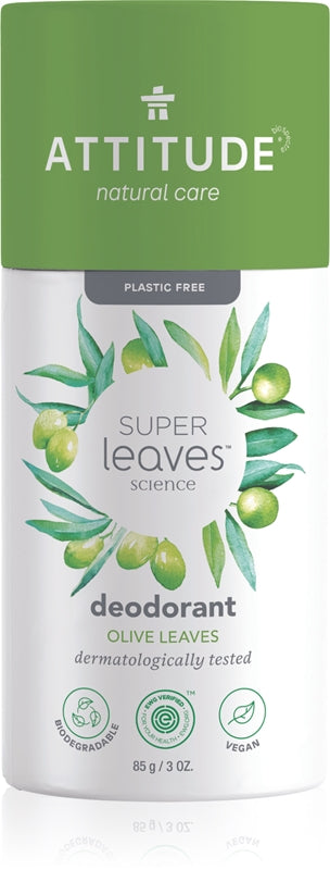 Attitude Super Leaves solid deodorant without aluminum salts Olive Leaves 85 g