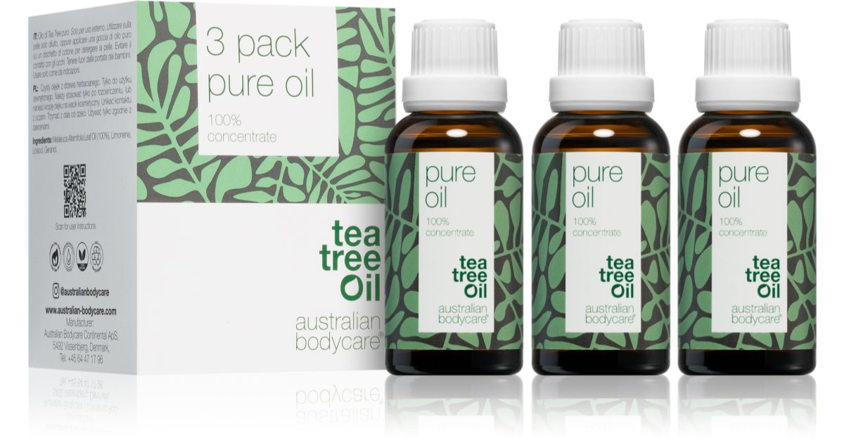 Australian Bodycare Tea Tree Olejek eteryczny z drzewa herbacianego 3x30 ml