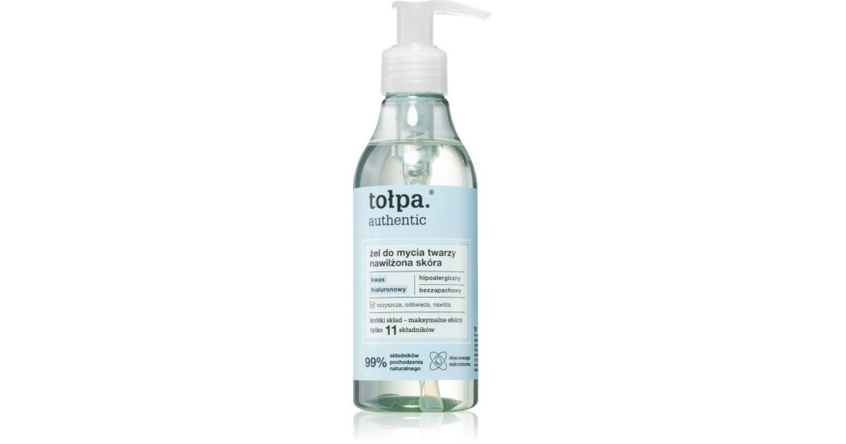 Tołpa Autentisk rensegel make-up remover med en fuktighetsgivende effekt 195 ml