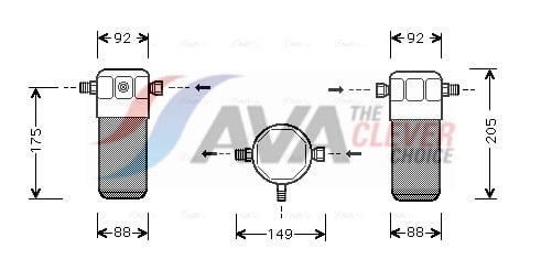 Dryer, air conditioning AVA QUALITY COOLING AID032