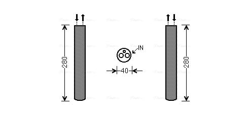 Dryer, air conditioning AVA QUALITY COOLING AUD216