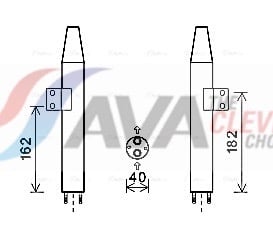 Dryer, air conditioning AVA QUALITY COOLING KAD165