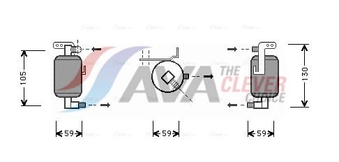 Dryer, air conditioning AVA QUALITY COOLING PED195
