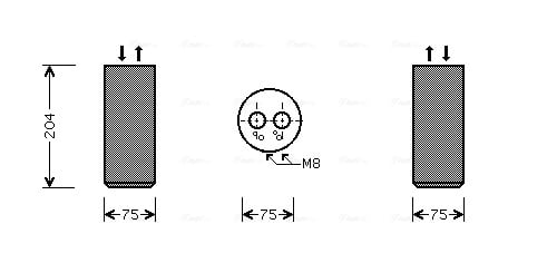 Dryer, air conditioning AVA QUALITY COOLING VND053