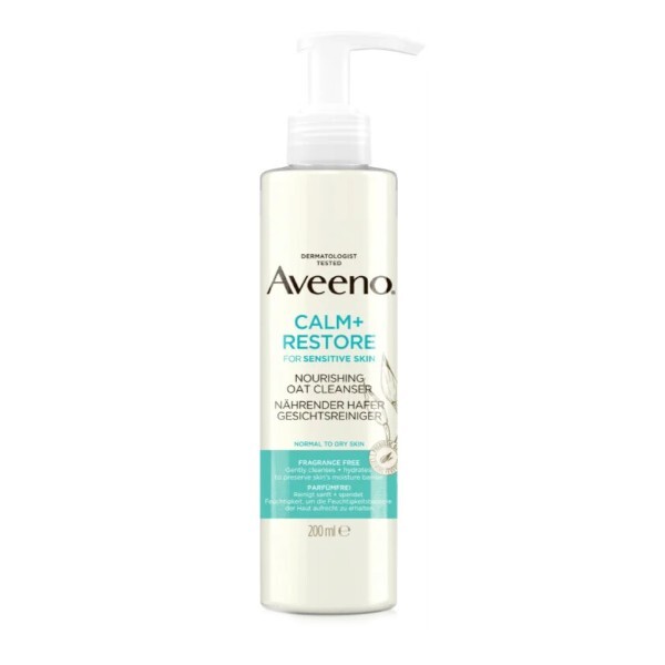 Aveeno Calm+ Restore Skin Cleansing Gel (Nourishing Oat Cleanser) 200ml