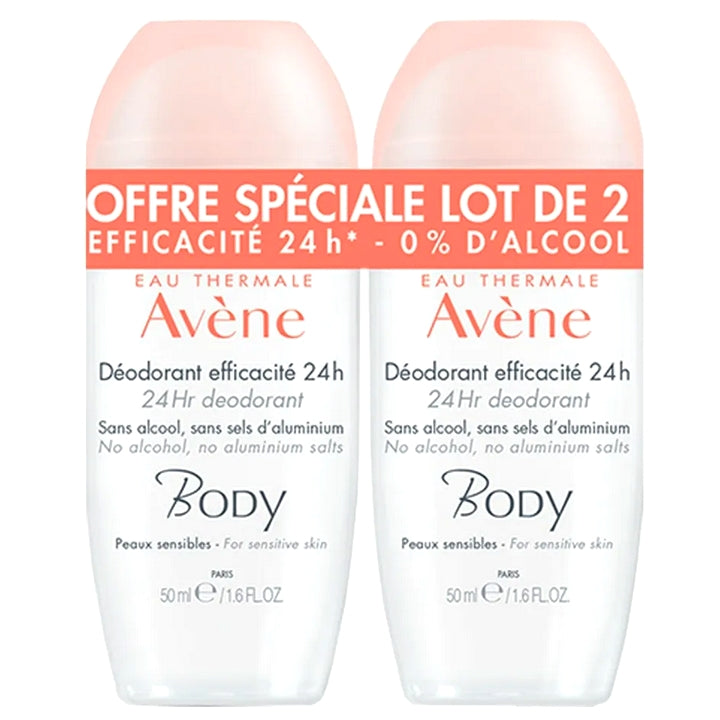 Avène Deodorant de corp 24H Eficacitate 2X50ML