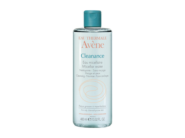Avène Apă Micelară Cleanance, Demachiant Față și Ochi fără Clătire, 400 ml