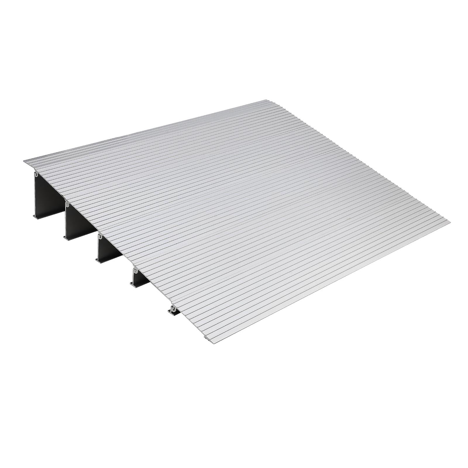 Garvee 5" Door Threshold Ramp – 800Lbs Capacity Aluminum Non-Slip Adjustable Entry Ramp for Wheelchairs, Scooters, Strollers & Walkers