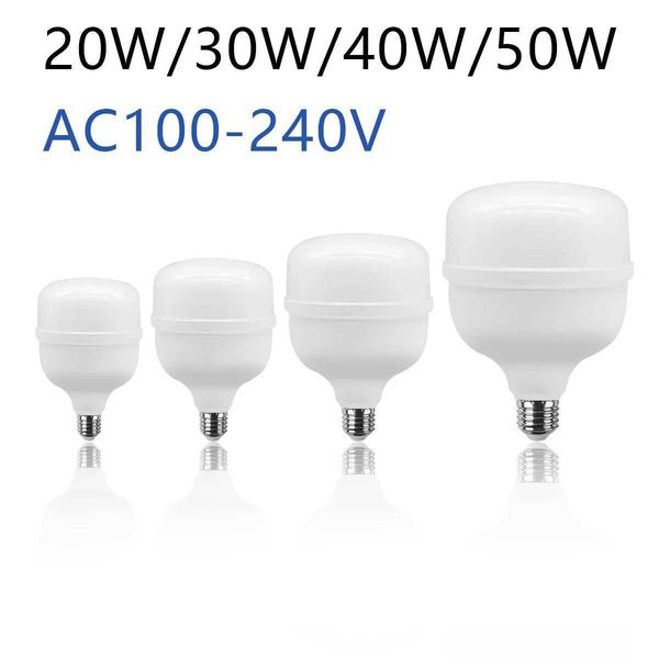 LED bulb AC 110V 220V E27 LED light 20W 30W 40W 50W LED light Bombilla spotlight for home decoration CL240826