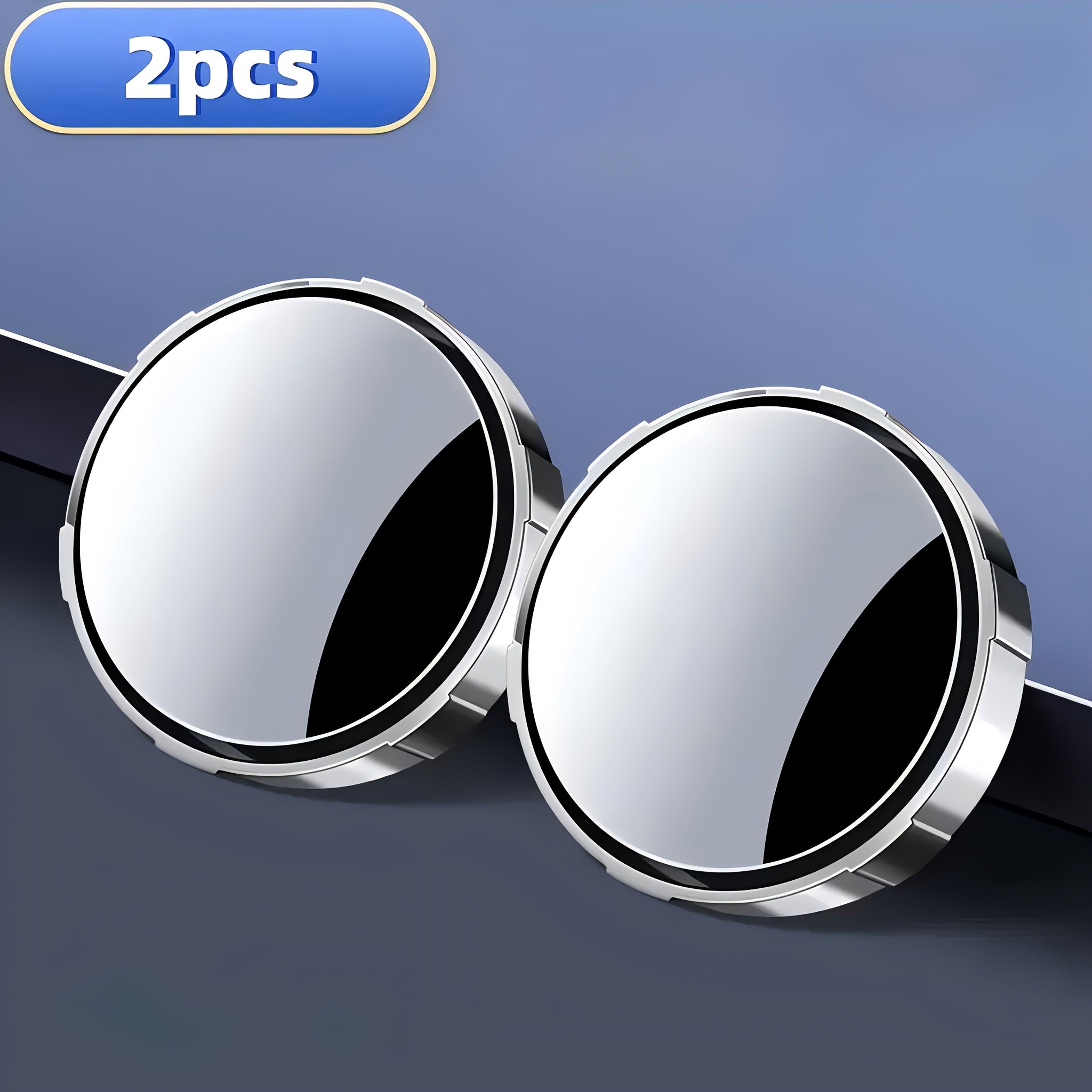 TEMU 2pcs 360 ° Wide-angle Adjustable High-definition Blind Spot Mirror For Cars, Reverse , Suitable For Cars Suv, Trucks, Universal Blind Spot