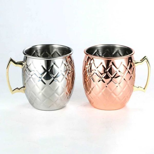 550ml g Stainless Steel Water Wine Coffee Milk Drinking Cup with Stainless Steel Beer Wine Coffee Cup Bar Tools cup Z250116