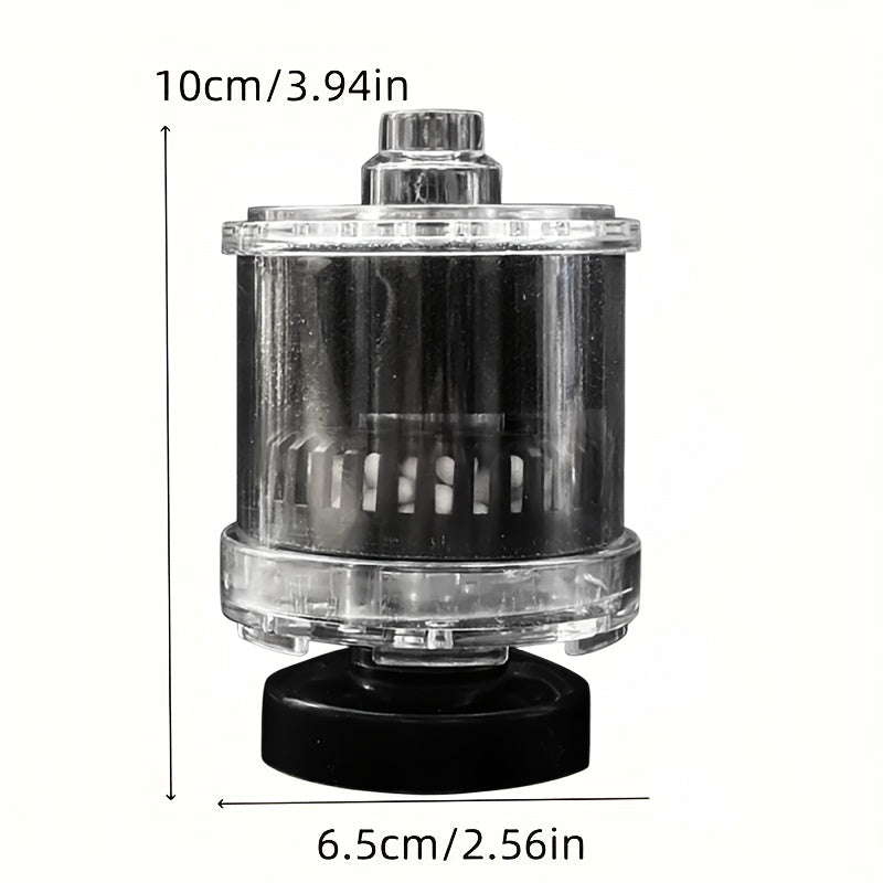 TEMU Compact Self-cleaning Aquarium Filter - No Electricity Required, Bio Oxidation And Mechanical Filtration System, Suitable For