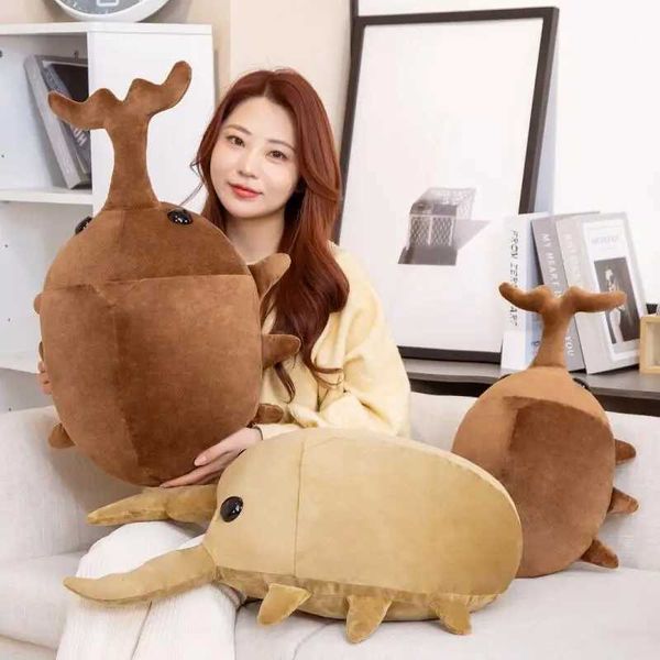 Plush Dolls Hot 1pc 50cm-60cm Creative Simulation Insect Plush Toys Stuffed Cartoon Dolls Kawaii Beetle Pillow Kids Boys Birthday Gifts Q240