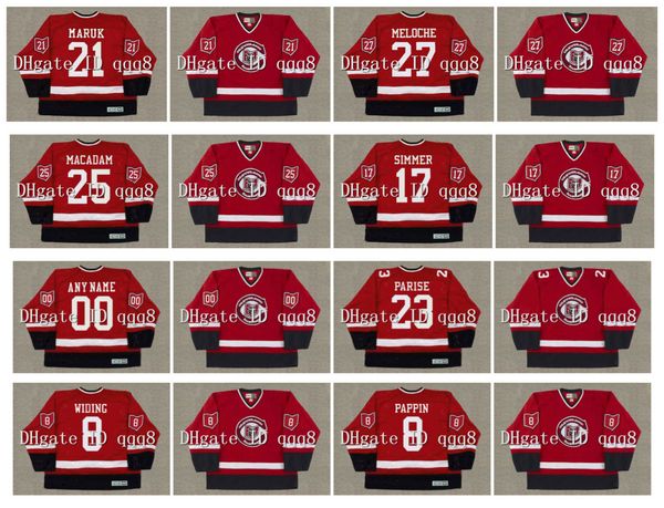 1976 Vintage Cleveland Barons Hockey Jerseys 27 GILLES MELOCHE 23 J.P. PARISE 8 JUHA WIDING 8 JIM PAPPIN 25 AL MACADAM CHARLIE SIMMER Size S