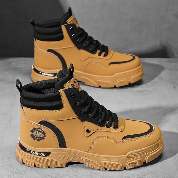 Military Shoes Mens Handmade Boots Dress Safety High Quality Taco Ankle for Men 241112