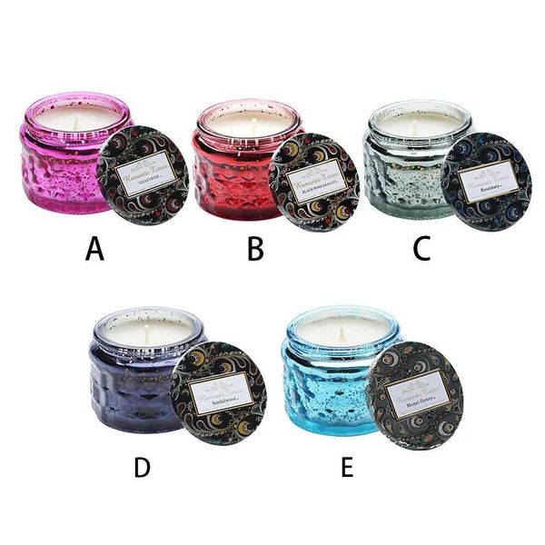 ArOMatherapy Candles ROMantic Creative Candles Birthday Gift Decorative Pattern Jar perFUME Candles 2024 X241004