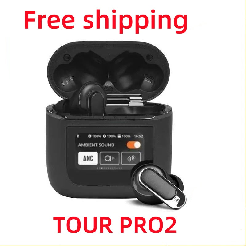 Cell Phone Earphones TOUR PRO 2 ANC True Wireless Earphones Noise Cancelling phones TWS Earbuds Small Sports Waterproof set C251013