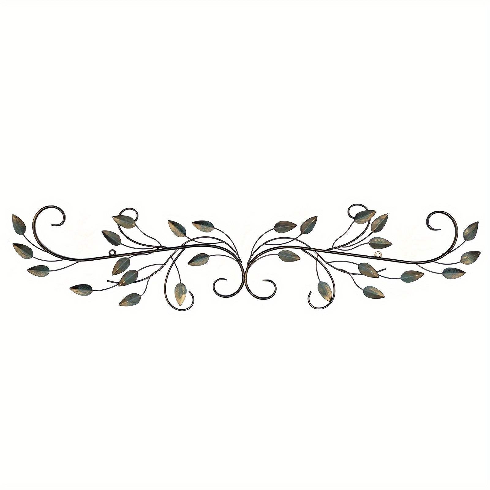 TEMU Metal Flower And Leaf Wall Art Wall Decor Modern Farm House Window Decoration Over The Door Wall Decor