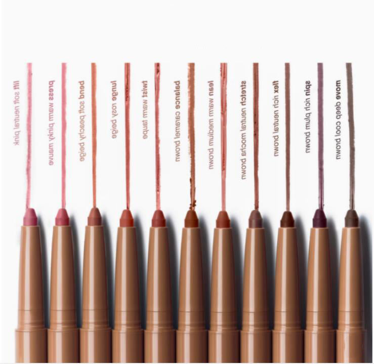 Lip liner 11 Colors Waterproof Lip Liner Pencil lift soft neutral pink balance caramel brown Lip Contour Matte Lipstick Pen Long Lasting Retro Red L