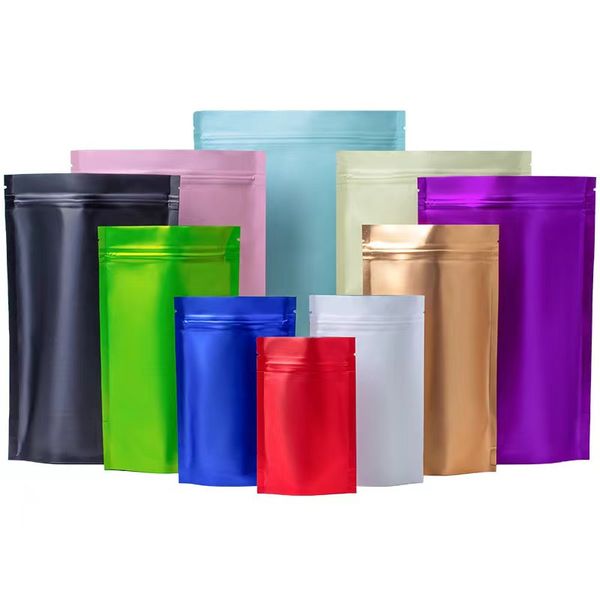 Colorful Packaging Bags Reusable Zip Lock Foil Mylar Bags 3.5G Smell Proof Ziplock Pouch Cookies Food Storage Plastic Bag Sachets Baggies Sa