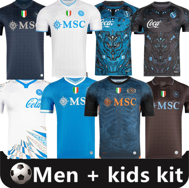 LUKAKU DE BRUYNE HOJLUND Napoli 25 26 soccer jerseys Maglia LANG LUCCA Naples 2026 BEUKEMA NERES Football Shirts McTOMINAY Napoli jersey men kids ki