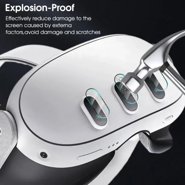 For Meta Quest3 VR Headset Camera Lens Protector Anti-scratch Tempered Glass for Meta Quest 3 HD Clear Protective Glass Film