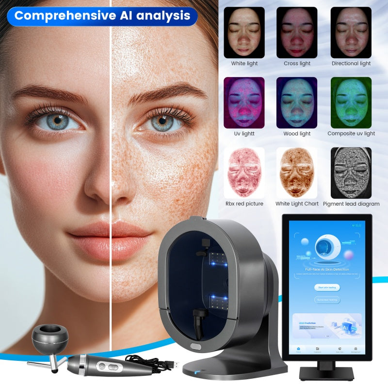 Hot Selling Professional 3D Digital Skin Analyzer Facial X5 Pro Camera Scanner UV Skin and Hair Analysis Facial Scanner Measuring Machine