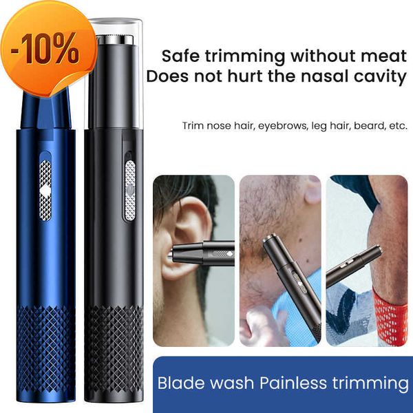2024 New Nose hair trimmer Electric Clipper Rechargeable Multi-kinetic Shaving 2 in 1 Fully Automatic Washable Shaving Nose Trimmer for men