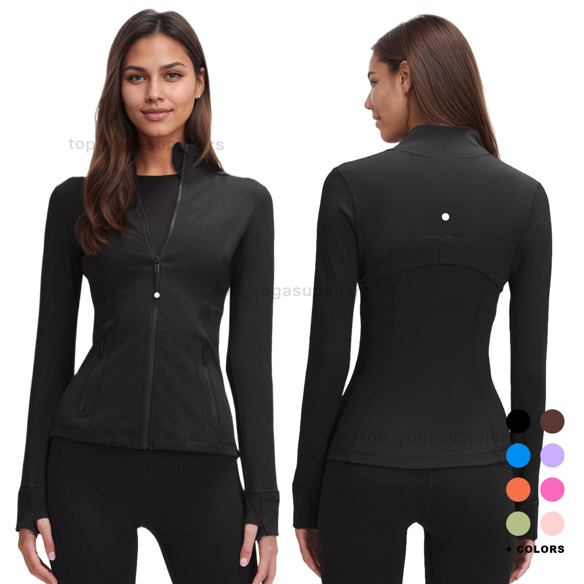 womens yoga jackets quickdry breathable highquality moisturewicking womens tops tightfit yoga coats workouts clothing allseason yoga outerwear yoga