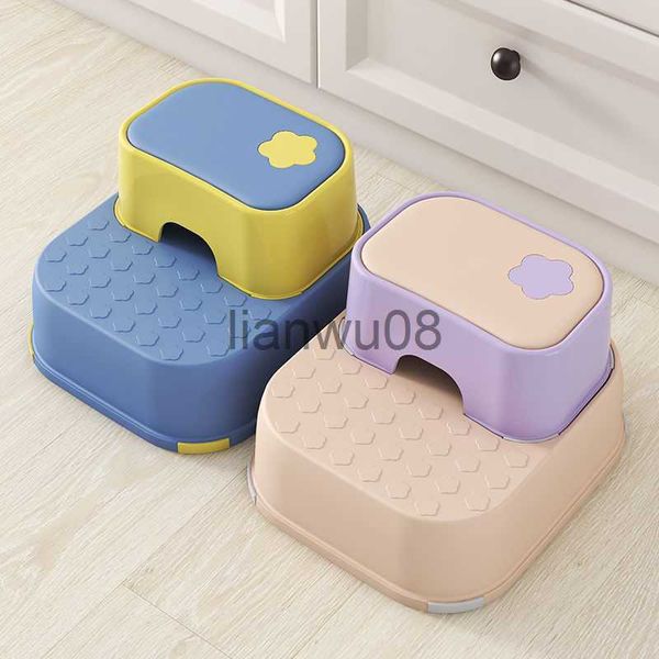 Potties Seats New Two Step Stool for Kids Double up Toddler Step Stool for Potty Training Kitchen Bathroom Toilet Stool with AntiSlip Strips