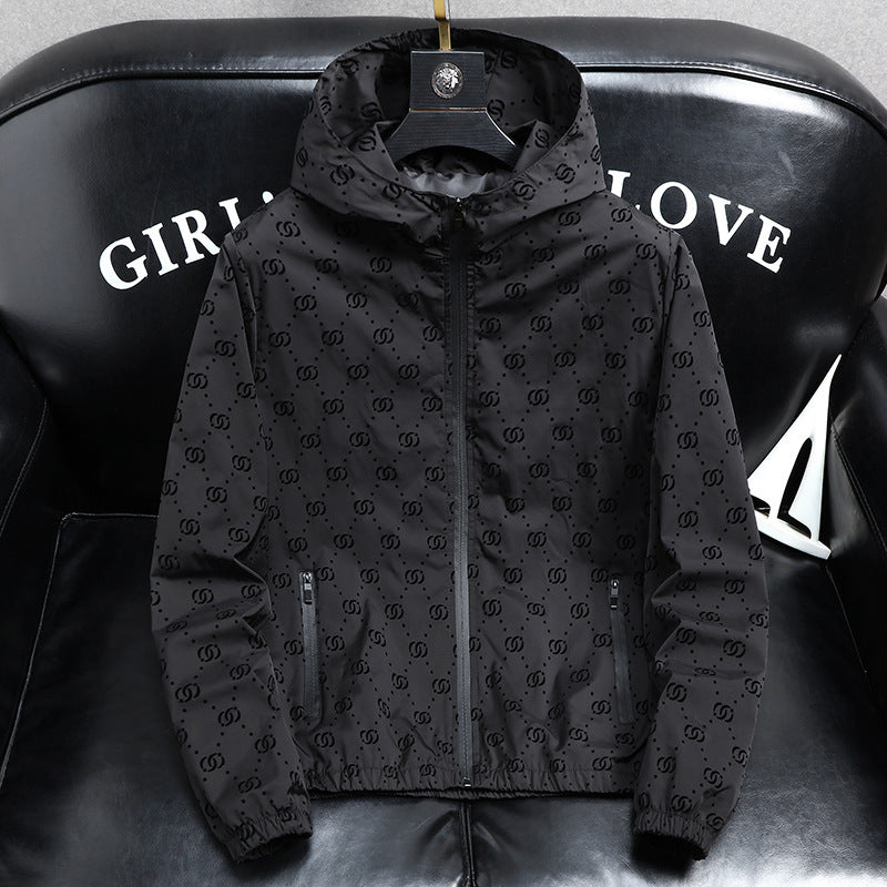 Designer Jacket Men&#039;s Luxury Brand Spring Autumn Coat Fashion Hooded Sports Windbreaker Zipper Coats Man Outerwear Designers Clothing Jackets A