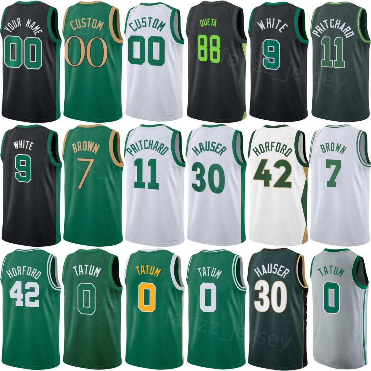 Print Hugo Gonzalez Jersey 28 Draft 25 26 Basketball Men Youth Women Anfernee Simons 1 Georges Niang 20 Jayson Tatum 0 Jaylen Brown 7 Derrick White