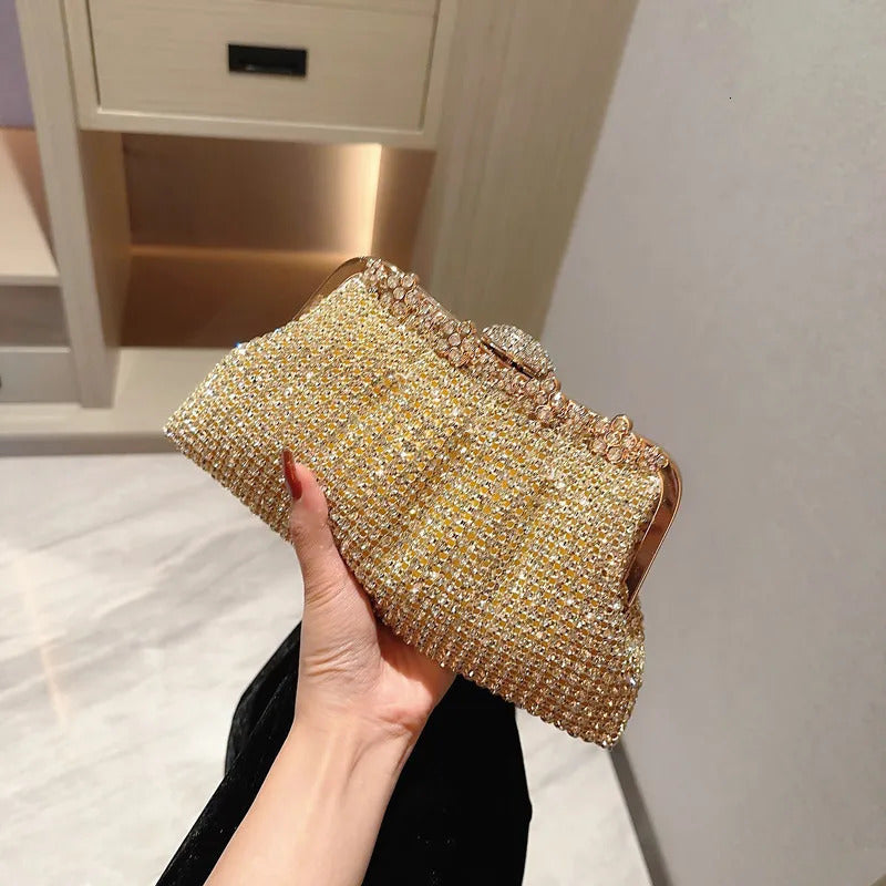 Women Evening Clutch Bag Detachable Chain Wedding Purse Prom Banquet Handbag Female Elegant Party Shoulder 250213