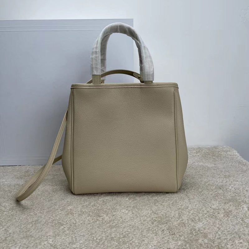 Autumn Winter 22 Women&#039;s handbag Cabas small grain cow soft leather folding handbag crossbody bag travel tote