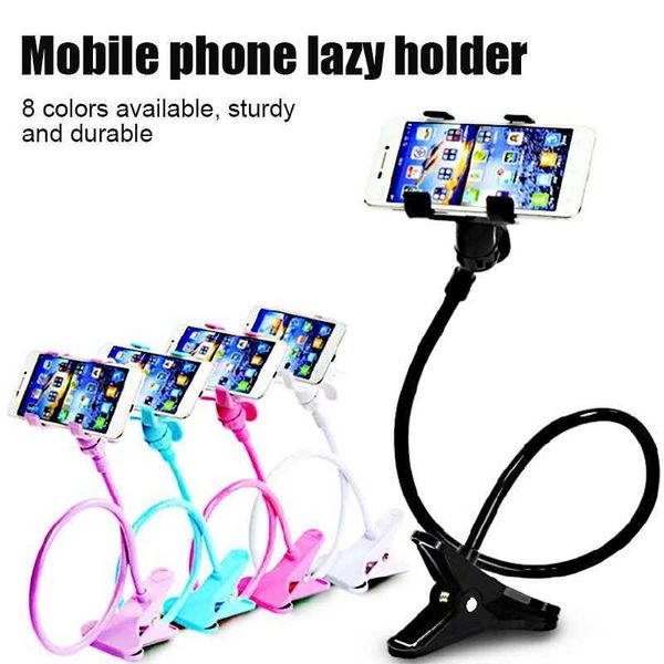 70cm 360 Cllp Moblle Phone Holder Stand Portable Flexlble Lazy Bed Desktop Bracket Smartphones Desk Bed Mount Stand Base Support Y240806
