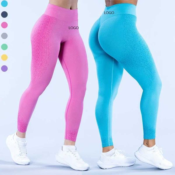 Ioga ginástica de ginástica df leggings sem costura com calças de fitness de ginástica apertadas H250111