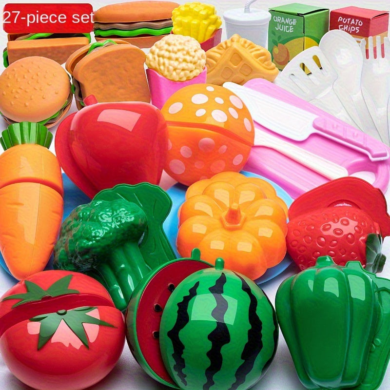 TEMU Simulation Toy Set, Boy And Girl Toys, Simulated Vegetables And Fruit Simulation Kitchen Scene Puzzle Toys, Birthday Gifts, Graduation Gifts,