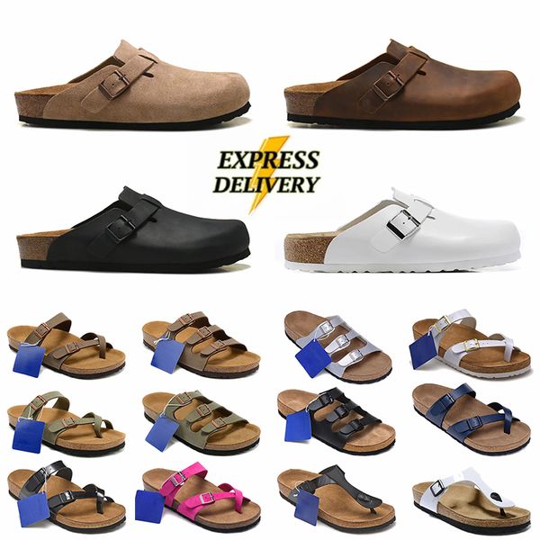 Wholesale Womens Mens Soft Footbed Taupe Room Beach Slides Luxury Flat Suede Leather Designer Sandals Platform Vintage Classics Flip Flops O