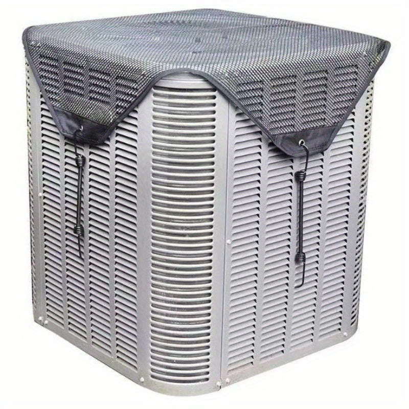 TEMU 1pc Outdoor Air Conditioner Cover - Waterproof Ac Unit Covers Outdoor, Protects Against Dust, Cold Air, And Rain With Windproof Design And