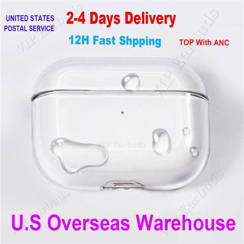 USA Stock For Airpods pro 2 airpodspros 3rd 2nd Airpods 4 pro max 2 Headphone Accessories Silicone TPU Protective Earphone Cover Wireless Charging S
