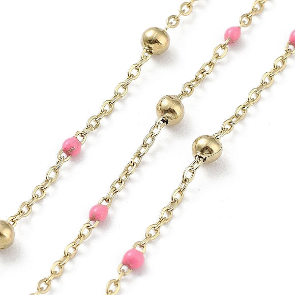 Chaîne porte-câbles en acier inoxydable 304 avec placage ionique (IP)