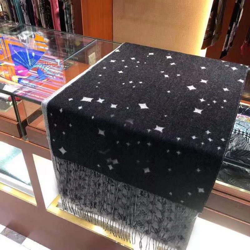 Imitation Cashmere V Scarf for Women Winter Shawl Design Wraps Thick Blanket Warm Neckerchief Pashmina Bufanda Echarpe Bandana