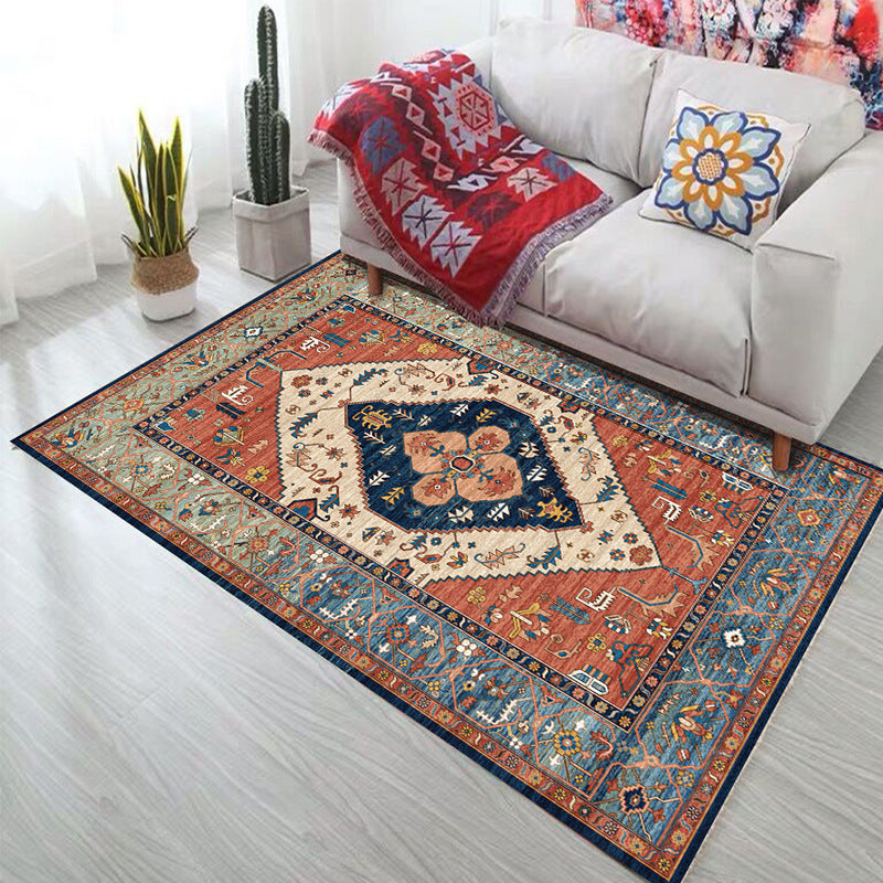 Bohemian Carpet Living Room Home Coffee Table Rectangular Large Carpet Retro Ethnic Style Carpet Bedroom Carpet